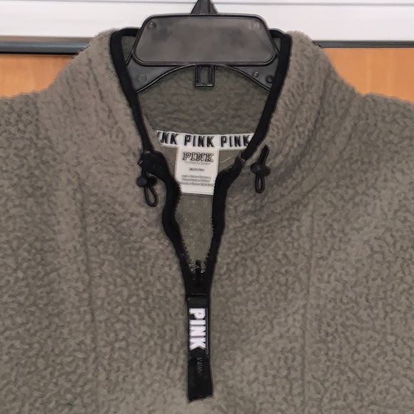Pink Victoria’s Secret Quarter Zip Pullover - Picture 2 of 5